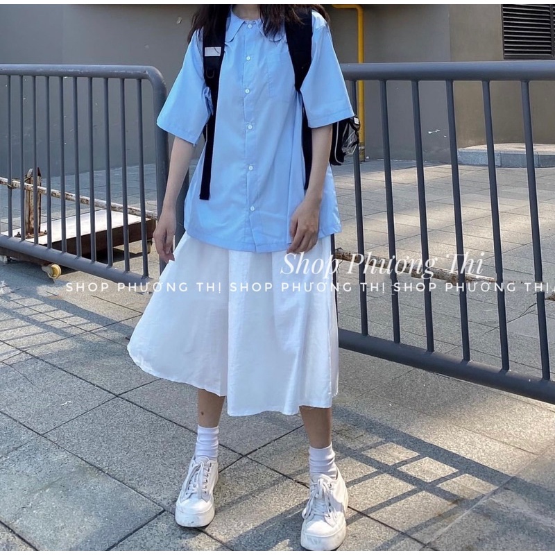 Áo sơ mi HỌC SINH ulzzang - Áo sơmi Thái lan (video/sẵn)