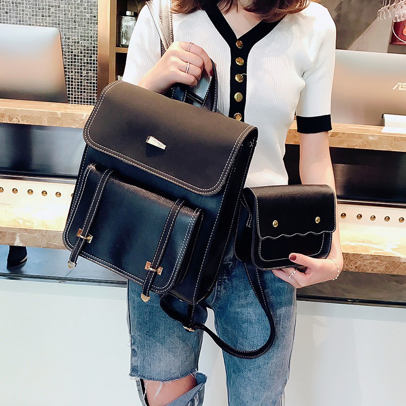 Balo Da Nữ Đi Học Mini Cao Cấp Thời Trang VINTAGE Giá Rẻ Vela Store BL04
