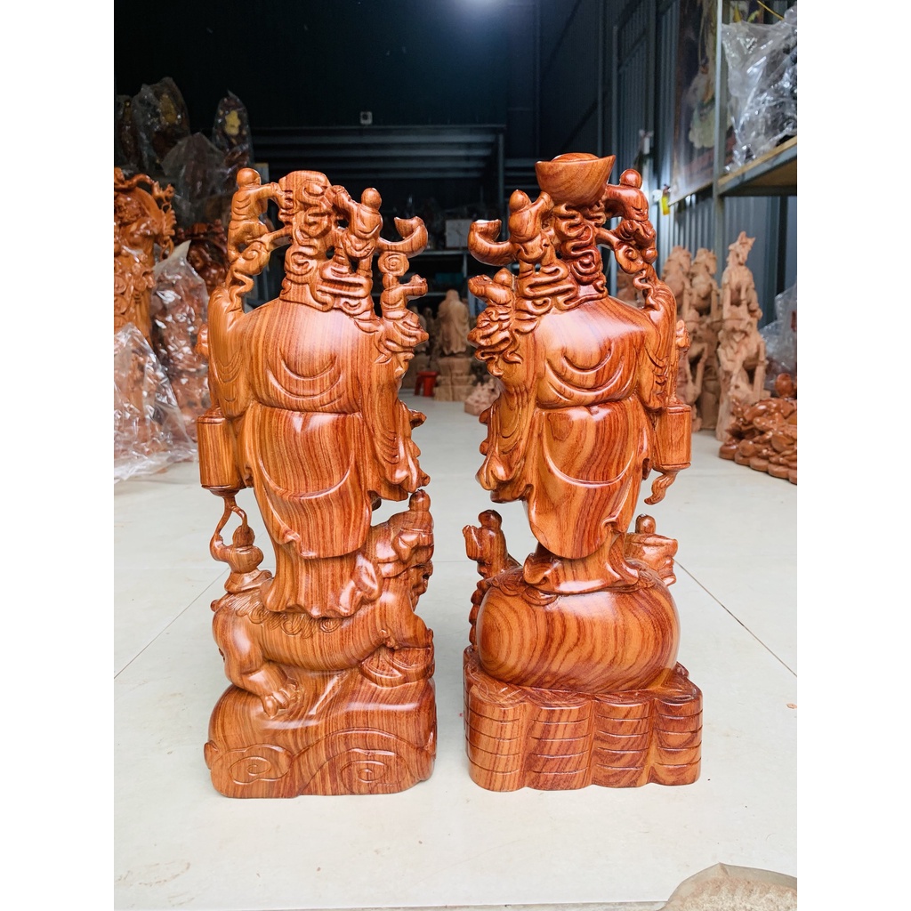 Tượng Di Lặc Ngũ Phúc Cưỡi Nghê, Gỗ Hương Cao CẤp, Bày Phòng Khách, Phòng Làm Việc, Kệ Tủ...