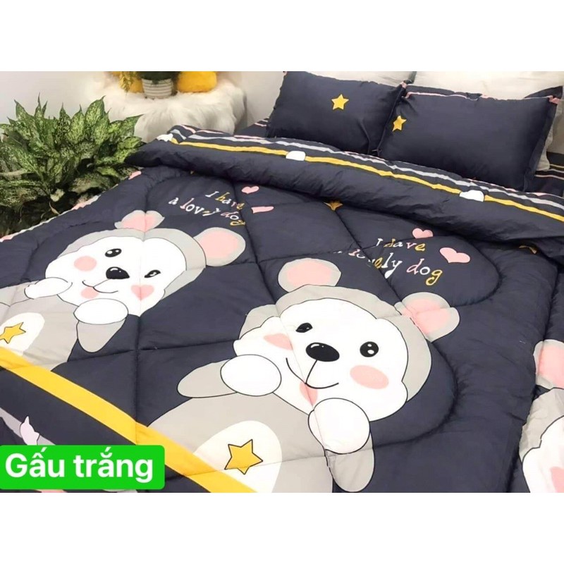 NHỮNG MẪU GA HOẠ TIẾT CHO BÉ CỰC XINH ( BỘ 1 GA + 2 VỎ GỐI )