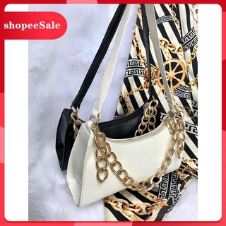 (Mới) [ Xả Lỗ ] Free Ship  Túi Xách Kẹp Nách Nữ Dây Xích Mạ Vàng Trang Trí Hot 2020 ( Ms : 264 )