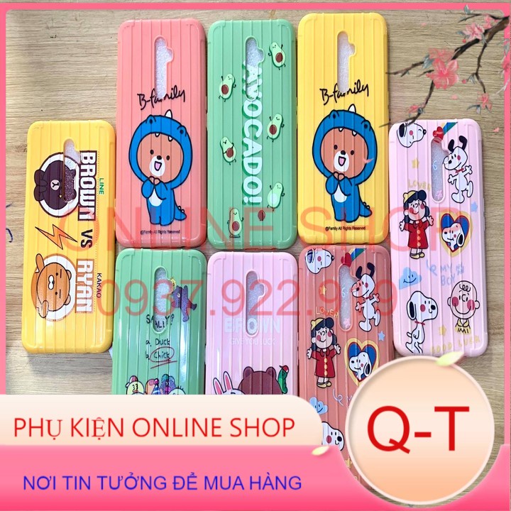 ốp reno2f vân vali hình siêu cute ôm sát máy,bảo vệ máy cực tốt-phụ kiện online shop