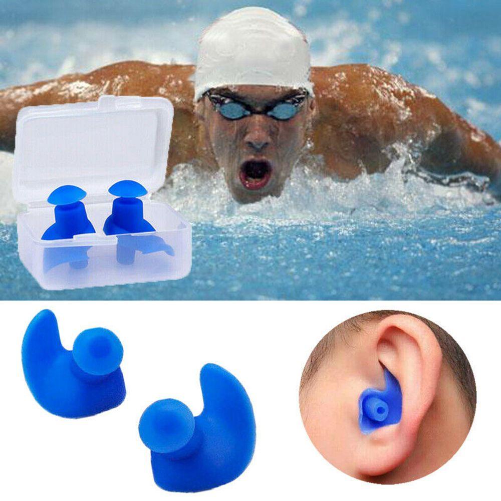 SUYO 1 Cặp Nút Bịt Tai Chống Nước Bằng Silicone Mềm