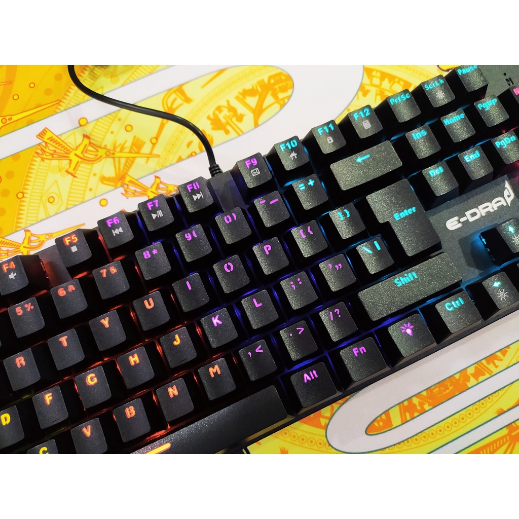 Bàn phím cơ E-dra EK313 EK387 Ek384  ♥️Freeship♥️ Phím cơ Gaming EDra EK313 M87S