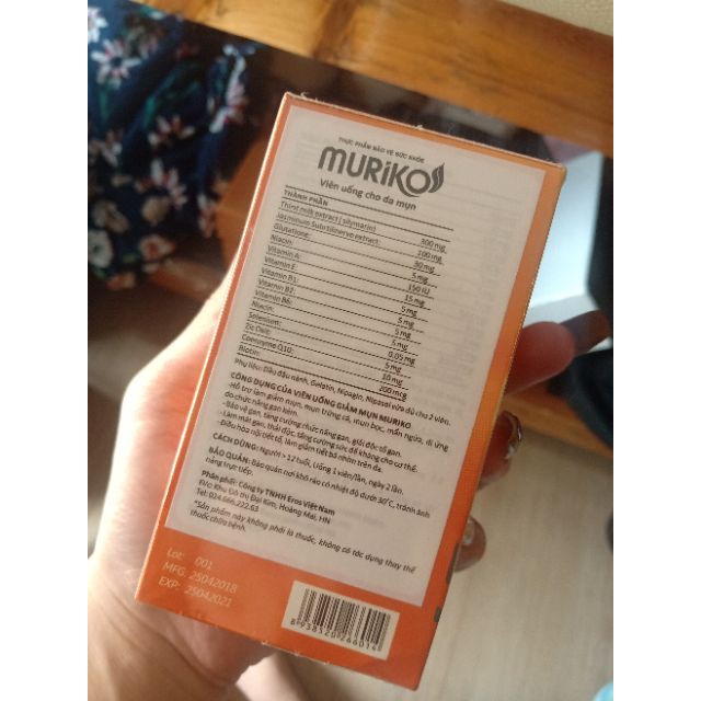 🔰 🔰 VIÊN UỐNG CHO DA MỤN MURIKO - GIẢI PHÁP "TIÊU DIỆT" MỤN TẬN GỐC TỪ BÊN TRONG. | BigBuy360 - bigbuy360.vn