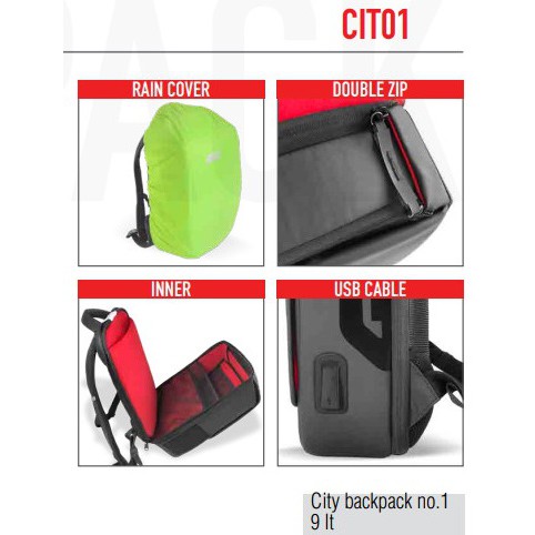 Balo laptop chống nước Givi CIT01 , ba lô chống nước givi CIT01 , balo givi , hàng givi chính hãng, mới 100%