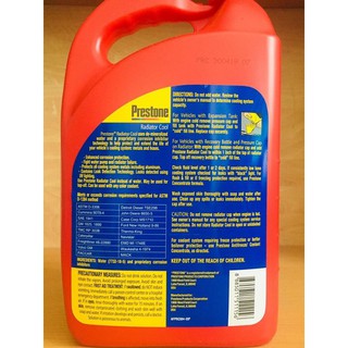 Nước làm mát Prestone màu đỏ (can 4 lít)

