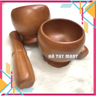 Bộ Chày Cối Gỗ Tiện Dụng [Siêu Dày - Siêu Mịn]