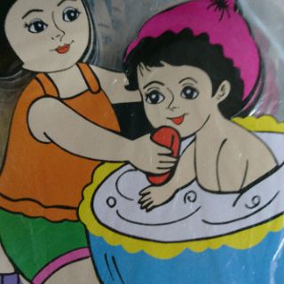 Combo 10 tranh xốp dán góc ( ngẫu nhiên)
