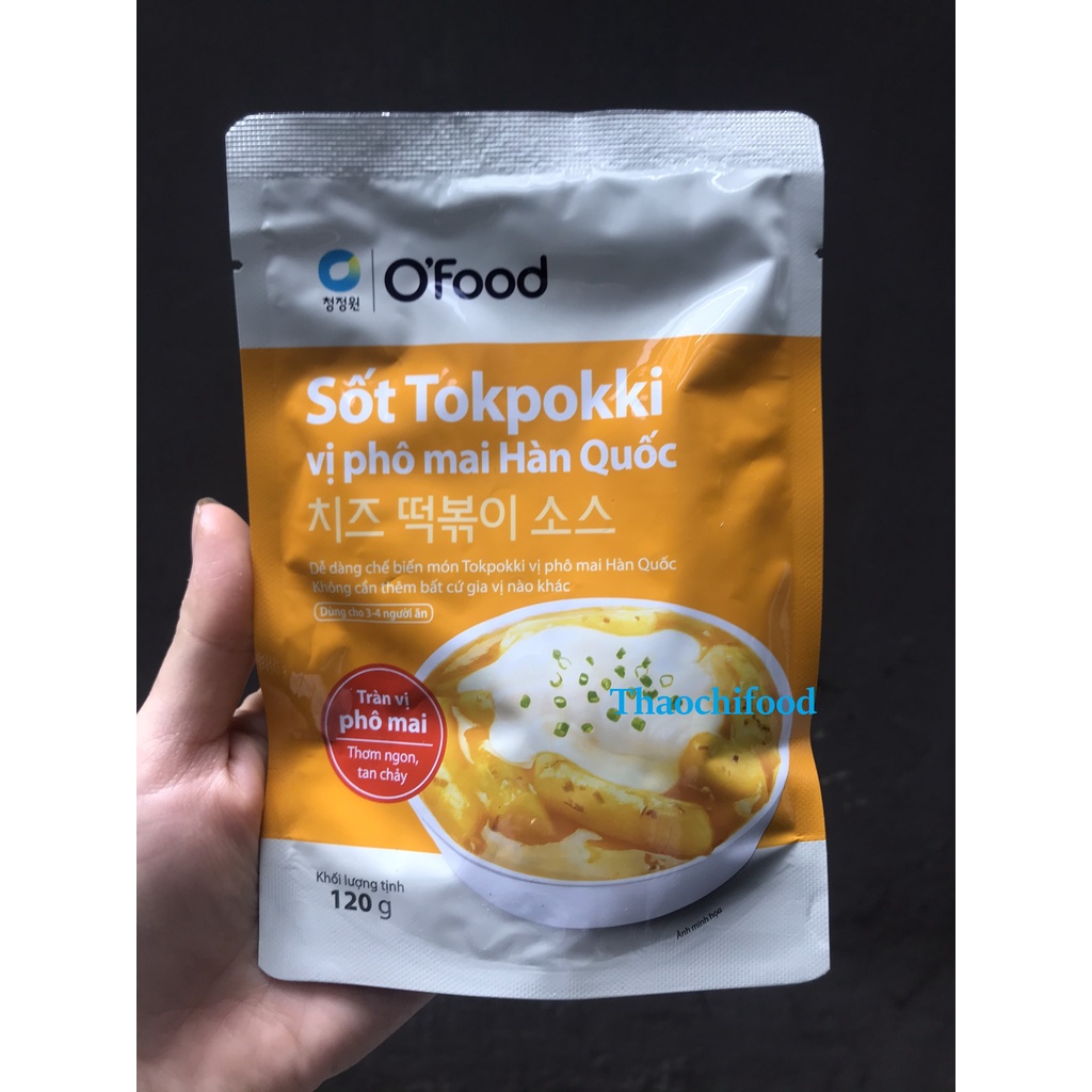 Sốt Tokbokki O'food – Sốt ớt Hàn Quốc gói 120gram sử dụng cho 3-4 người ăn, thơm ngon chuẩn vị