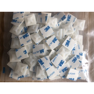 Đế dán dây rút giúp cố định dây điện keo 3M 50cái, miếng dán cố định lạt nhựa (dây thít)