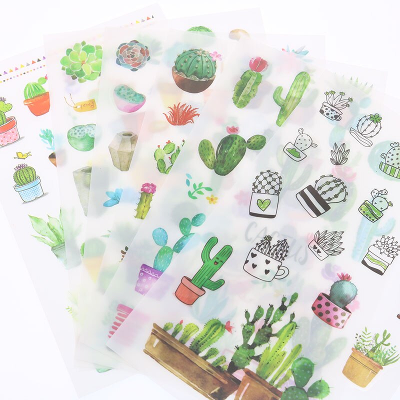 Set 6 Miếng Dán Hình Cây Cối Đẹp Mắt Dùng Trang Trí