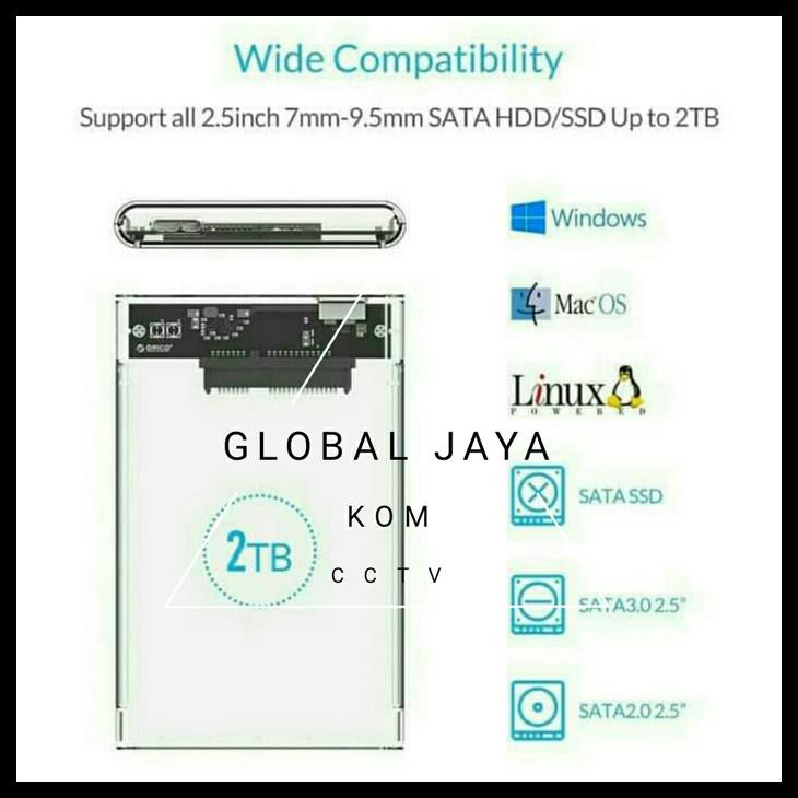 Hộp Đựng Ổ Cứng Ngoài Orico 2.5 Inch Usb 3.0 Ốp | BigBuy360 - bigbuy360.vn