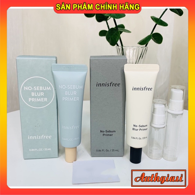 Kem lót trang điểm \\ kiềm dầu Innisfree No-sebum Blur Primer siêu che phủ lỗ chân lông 25ml (NEW 2023)