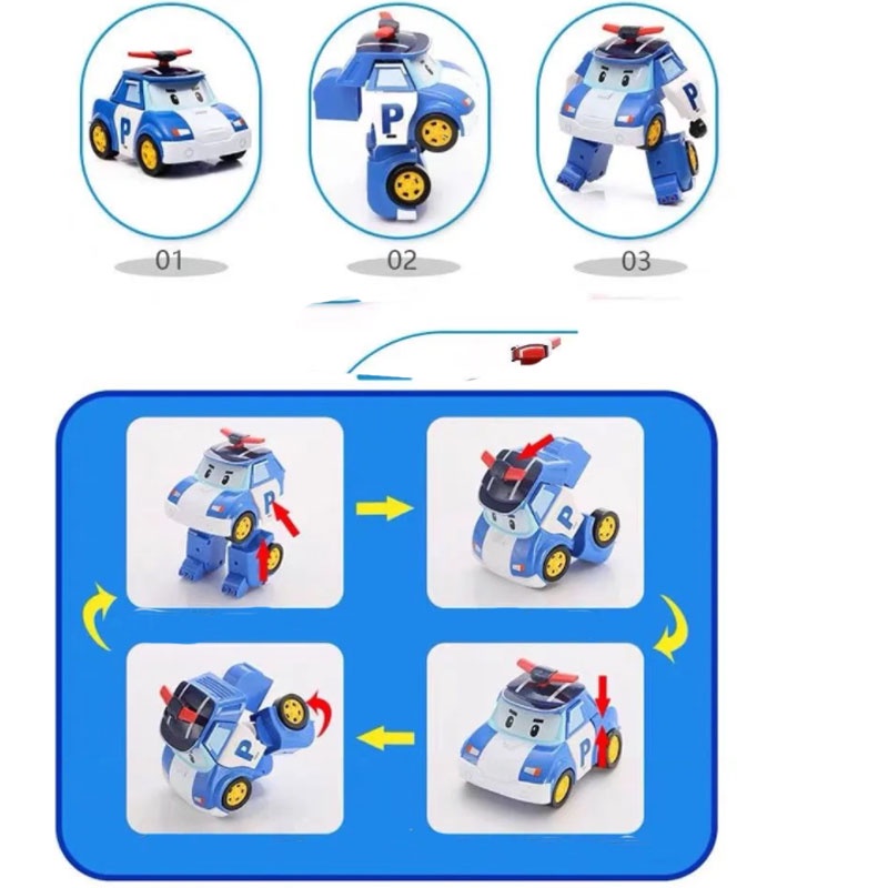 Bộ mô hình đội xe cứu hộ - Xe Cứu Hộ Robocar Poli