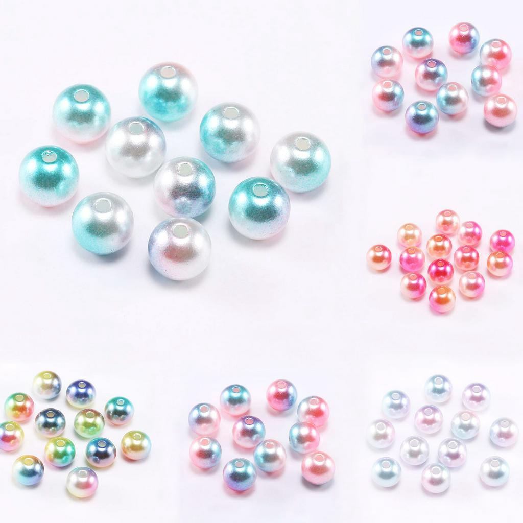 Set 400 Hạt Ngọc Trai Giả Nhiều Màu 3mm 4mm 6mm 8mm 10mm 12mm  Làm Đồ Thủ Công