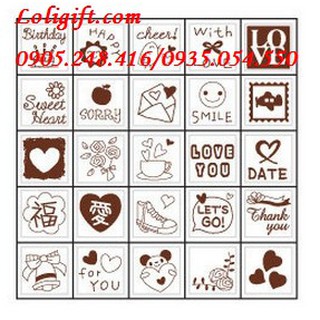 BỘ CON DẤU GỖ HÌNH