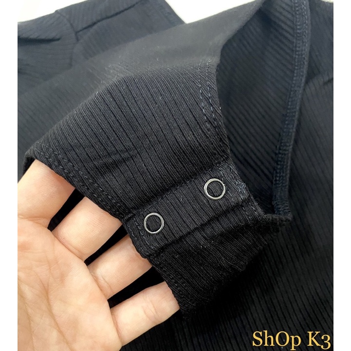 💕 Bodysuit Sát Nách Cổ Trụ Màu Đen | BigBuy360 - bigbuy360.vn