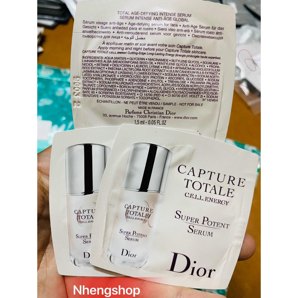 SERUM PHỤC HỒI TRẺ HÓA DA Dior Capture Totale Cell Energy Super Potent