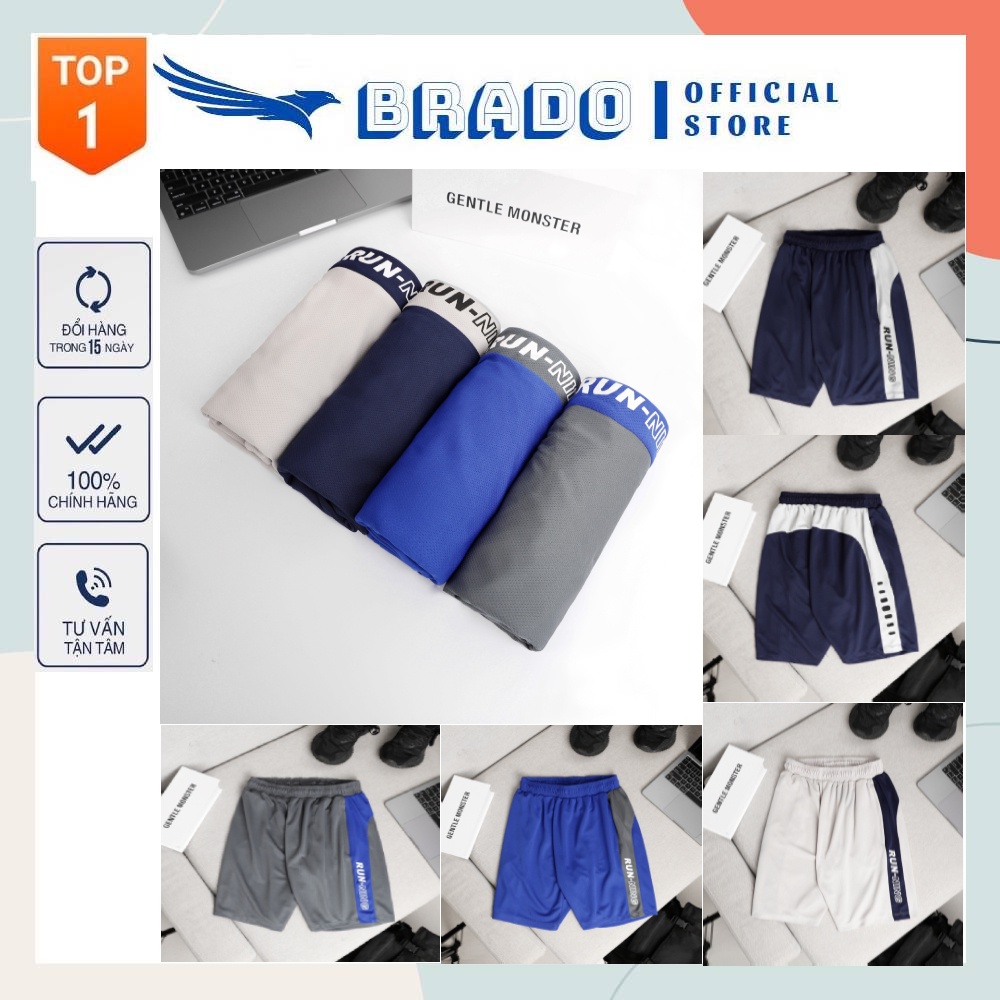 Quần đùi, quần short nam 𝐑𝐔𝐍𝐍𝐈𝐍𝐆 thể thao HOT NHẤT 2022, chất vải Thun Thái mềm mịn, thoáng mát co giãn