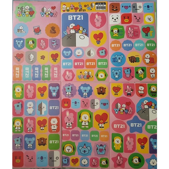 [VPP ARMY] VPP37 Sticker hình dán nhân vật BT21  giao mẫu ngẫu nhiên