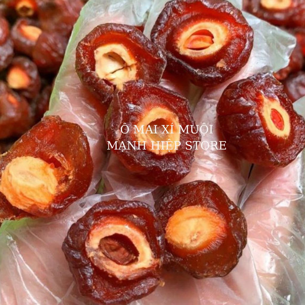 Ô mai đào nâu bổ đôi sấy dẻo thơm ngon