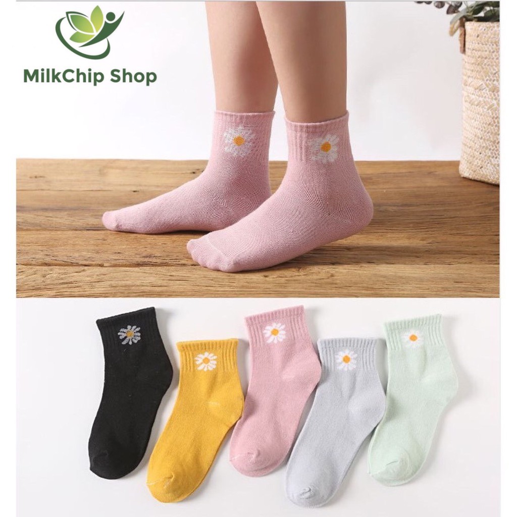 Tất cao cổ thu đông cho bé nhiều mẫu chất cotton co giãn (set 5 đôi) T13