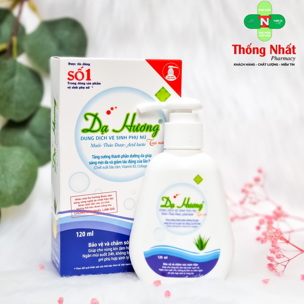 Dạ Hương Dung Dịch Vệ Sinh Phụ Nữ Chai Lớn Có Vòi Tiện Lợi - Nước Rửa Phụ Khoa 120ml