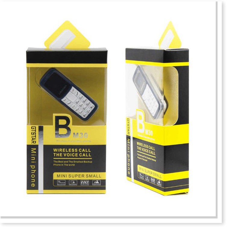 Điện thoại mini BM30 kiêm tai nghe bluetooth 1 sim hỗ trợ thẻ nhớ lên đến 36GB | BigBuy360 - bigbuy360.vn