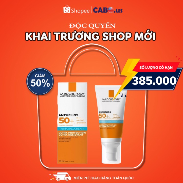 Kem Chống Nắng La Roche Posay CABOUS048 cho da khô, thiếu nước, nhạy cảm Hydrating Cream 50ml