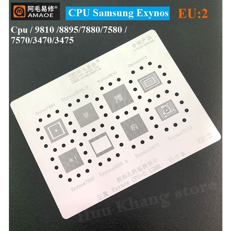 Vỉ làm chân Cpu samsung Exynos | EU:2 | Hãng Amaoe