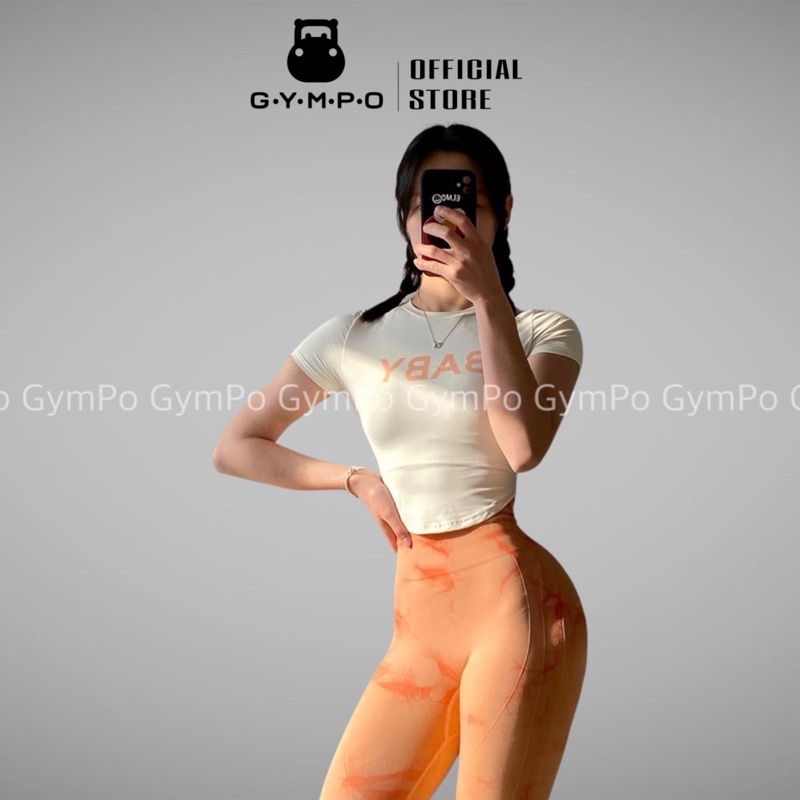 Áo Tập Gym Nữ [CROPTOP] BABE Thun Poly