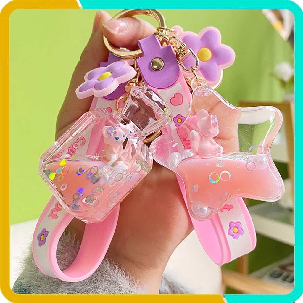 Móc Khóa Pha Lê Hình Hồ Ly, Móc Treo Trên Balo, Túi Xách, Móc Khóa Xe KP05