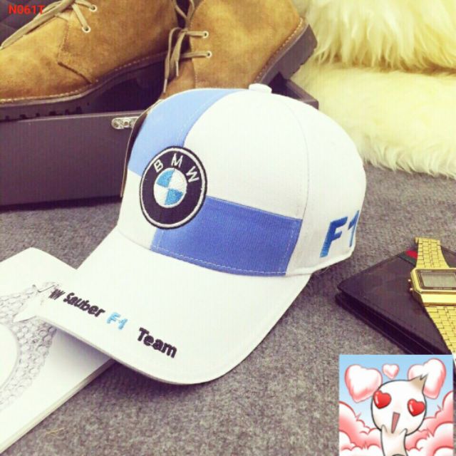 Nón kết nam nữ nón kết phối màu mũ đội đi học mũ lưỡi trai mũ BMW nón kết BMW hàng chuẩn đẹp nón kết thêu chữ F1 mũ nữ