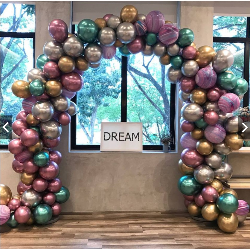 (Giá sỉ sập sàn) Bong Bóng Chrome Lẻ Trang Trí Sinh Nhật, Thôi Nôi, Tiệc Cưới, Party, Lễ Hội, Sự kiện