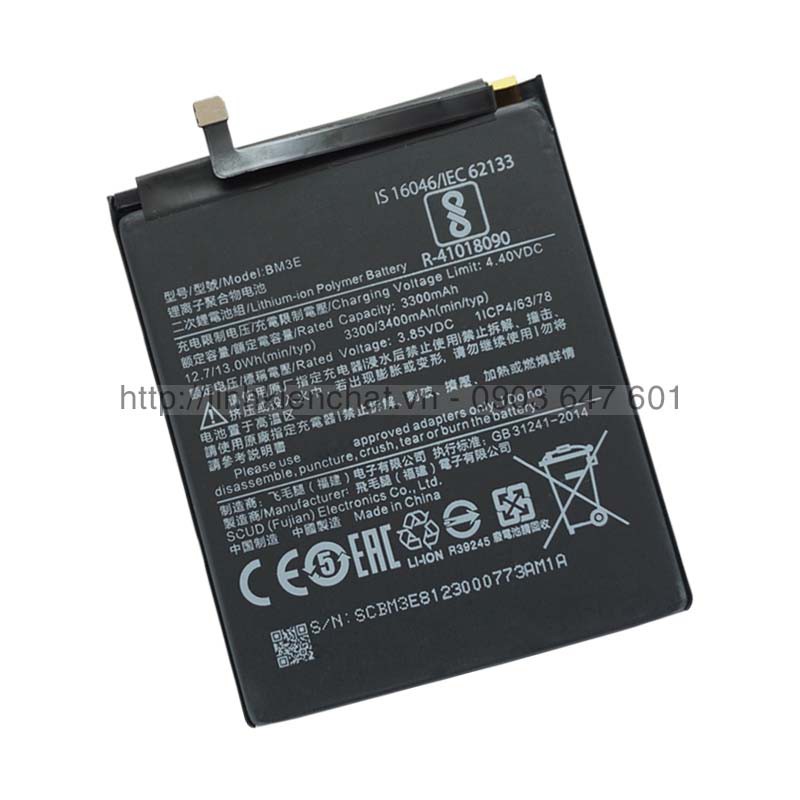 Pin Xiaomi Mi8 M1803E1A 3400mAh Zin - Hàng nhập Khẩu