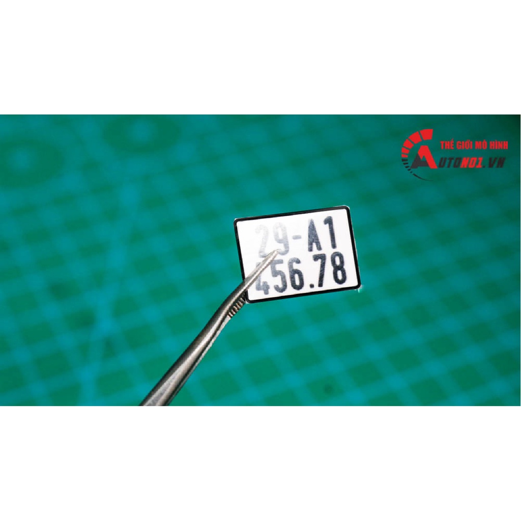 Biển số xe mô hình cho mô tô 1:12 1:18 HCM HN Autono1