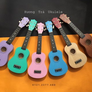 Bộ đàn ukulele soprano màu trơn size 21