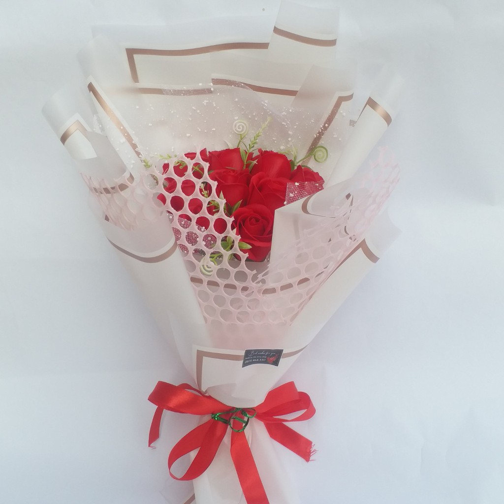Hoa Hồng Sáp-bó hoa 9 bông thể hiện tình yêu vĩnh cửu,trao yêu thương đặc biệt đến người đặc biệt gửi gắm qua bó hoa sáp