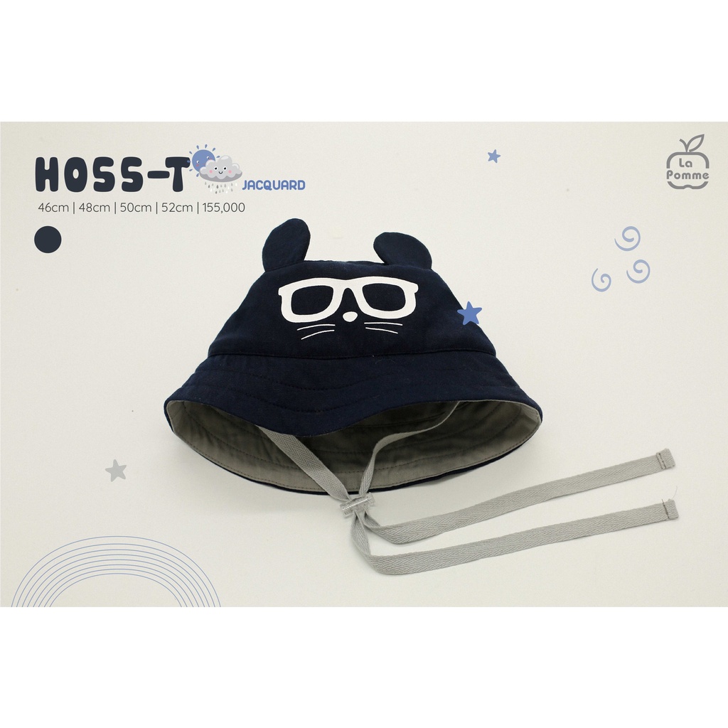 Mũ nón vành La Pomme Cotton thoáng mát thấm hút mồ hôi tốt mềm mịn bền giữ from đẹp chuẩn cho bé trai bé gái H055-T