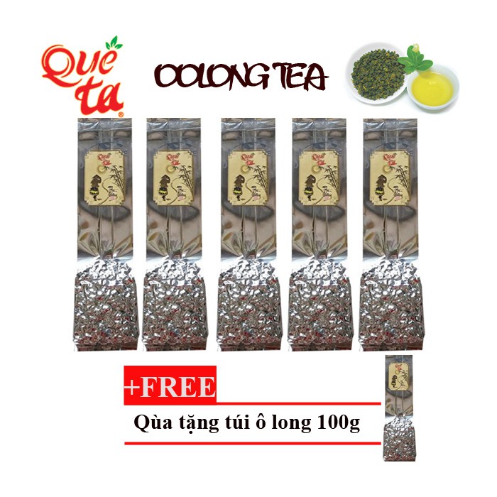 Combo 5 túi trà ô long quê ta 100g +tặng 1 túi 100g