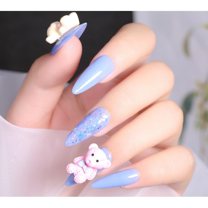 Charm gấu kẹo Hàn Quốc trang trí móng siêu dễ thương