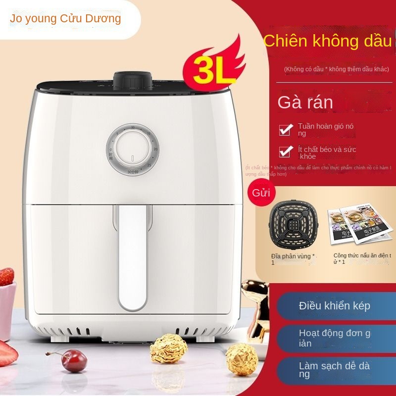Joyoung Air Fryer Home Máy chiên điện thông minh đa chức năng mới Công suất lớn Máy chiên kiểu Pháp không chiên hoàn toà
