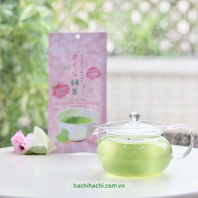 [Trà túi lọc] Trà xanh Sakura Matcha Nhật Bản 24g (3g x 8 gói) Hachi Hachi Japan Shop