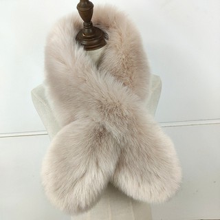 Khăn choàng cổ lông cáo giả dày dặn ấm áp