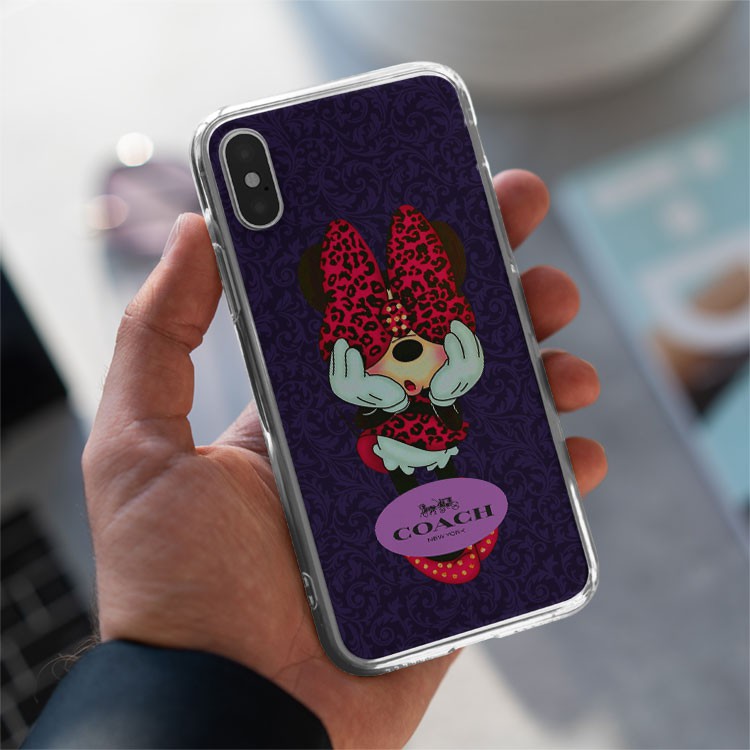 Ốp Lưng COACH NEW YORK Chuột Mickey dể thương cho Iphone 5 6 7 8 Plus 11 12 Pro Max X Xr 31