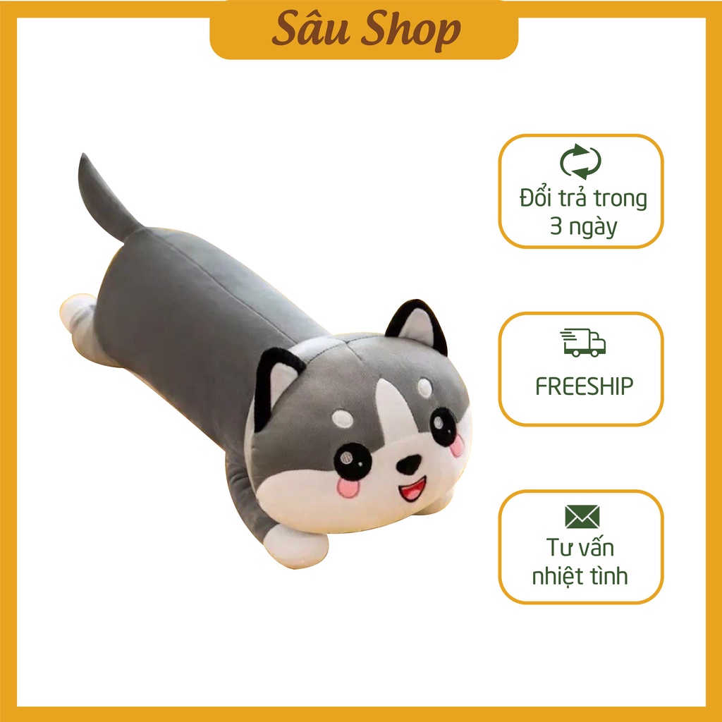 Gấu bông hình mèo con , gối ôm , gấu nhồi bông hình mèo con Size 50cm . Gấu bông Sâu Shop siêu cute, gấu bông cho bémèo