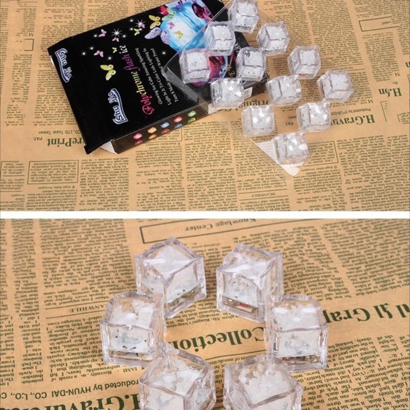 Khối Đá Viên Phát Sáng Dùng Trang Trí