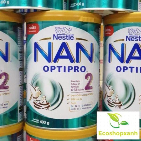 Combo 3 lon Sữa NAN OPTIPRO 2 Mẫu Mới 400g (Date 2021)