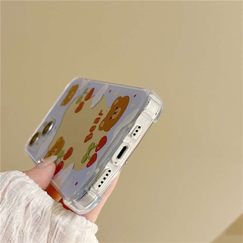 Ốp lưng iphone Ốp Điện Thoại Mặt Gương Trang Điểm Chống Sốc Cho Apple iPhone6/7/8Plus XsMax XR 11/14pro Pro 13Pro Max Dinuo case